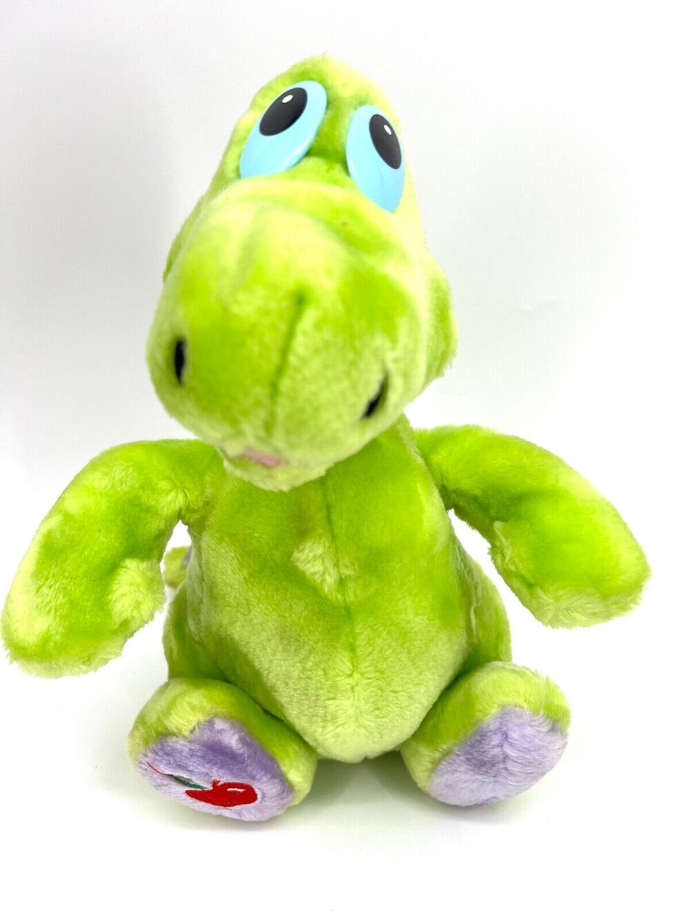 Musselman's Applesauce VTG 1988 Knouse Foods Green Dinosaur Mascot Plush Toy